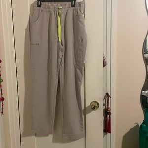 FIGS HIGH WAISTED YOLA SCRUB PANTS (SLATE)